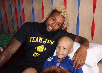 Odell Bekcham cumplió deseo de un niño enfermo de cáncer