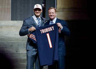 Trubisky será el tercer QB de los Bears; Mike Glennon el titular