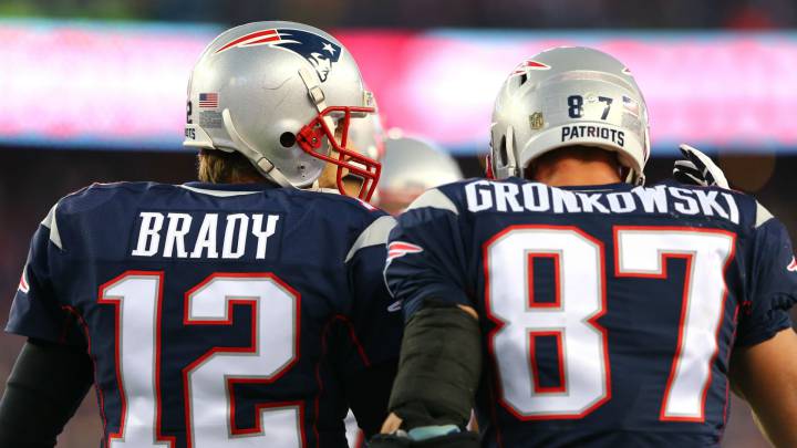 Tom Brady y Rob Gronkowski forman la mejor pareja QB - TE de la NFL