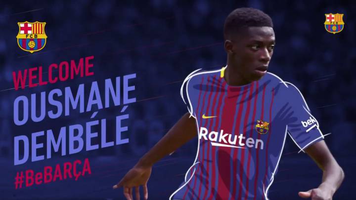 El Barça ficha al fin a Dembélé; usará el 11 que era de Neymar