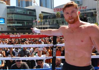 Canelo, el 'Rey' de LA: entrenamiento a reventar
