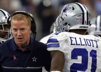 Jason Garrett hablará con Zeke Elliott por su falta de esfuerzo