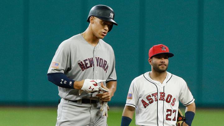 Pese a su diferencia de tamaño, Aaron Judge y José Altuve son dos gigantes en el diamante.