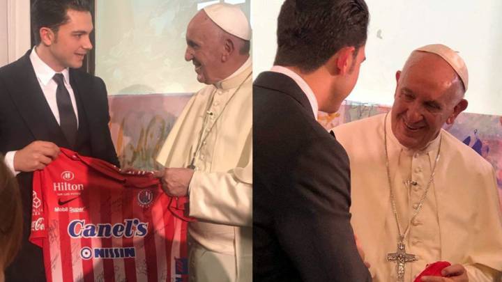 El Papa Francisco ya tiene un jersey del Atlético de San Luis