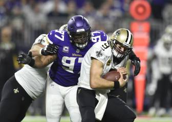 La defensiva de los Vikings, a prueba contra Brees