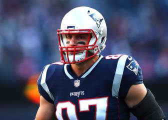 Rob Gronkowski regresó a entrenar en Foxborough