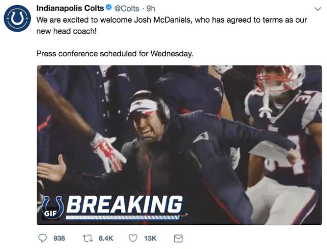 Tweet Colts
