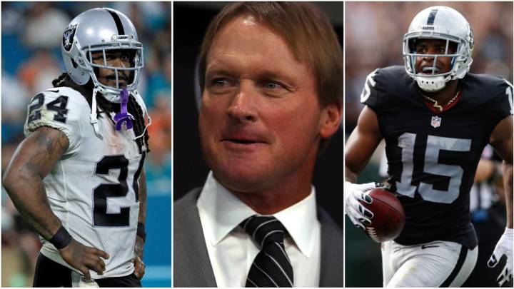 En Oakland, Jon Gruden espera tener a Marshawn Lynch y Michael Crabtree para la próxima temporada