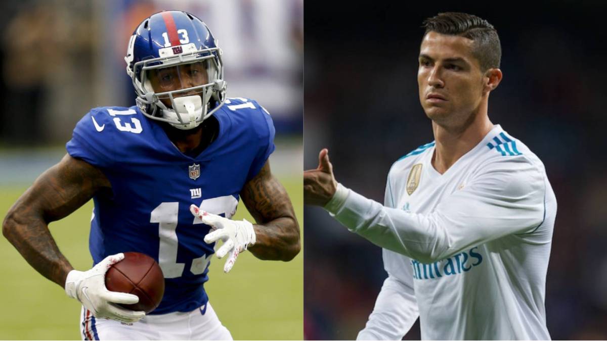 Odell Beckham Jr. manejó el Bugatti Chiron de Cristiano