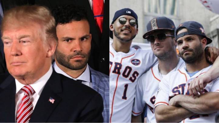 José Altuve ironiza su polémico encuentro con Donald Trump