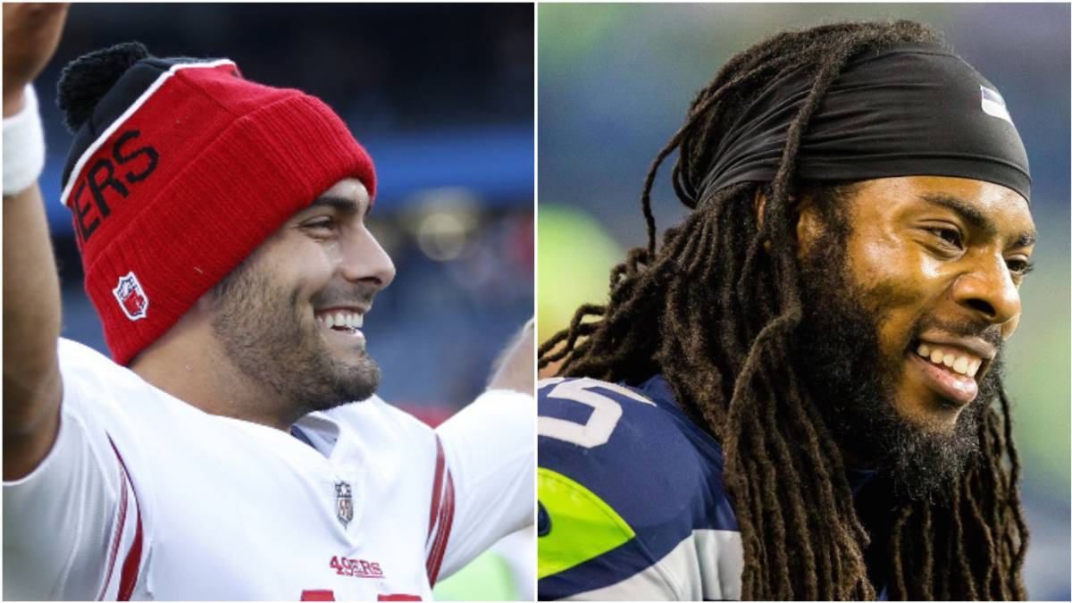 Jimmy Garoppolo y Richard Sherman