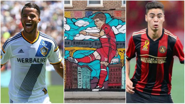 Ambos jugadores latinos fueron considerados para un arte de la Major League Soccer, donde aparecen también Bastian Schweinsteiger y Michael Bradley.