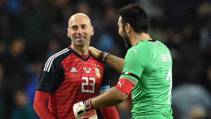 El emotivo mensaje que recibió Willy Caballero previo a su debut