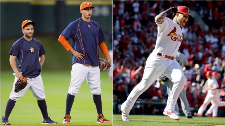 José Altuve, Carlos Correa y Yadier Molina