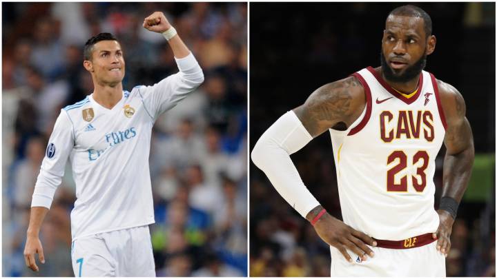 Cristiano Ronaldo y LeBron James