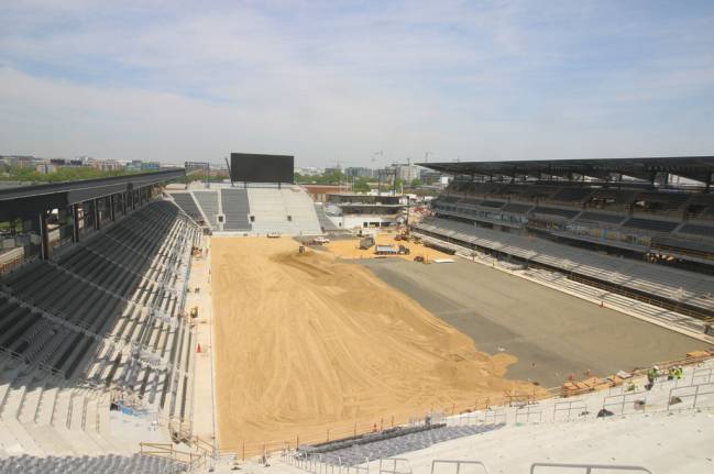 Audi Field en construcción.