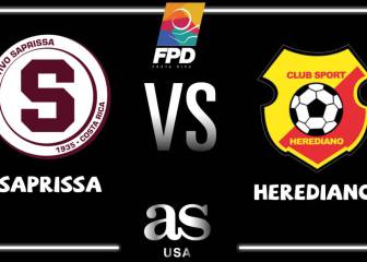 Saprissa empató con agonía ante Herediano en la Ida