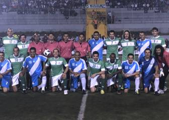 Leyendas del mundo golearon a figuras de Guatemala