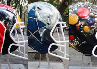 Los 32 cascos de los equipos de la NFL en versión artística