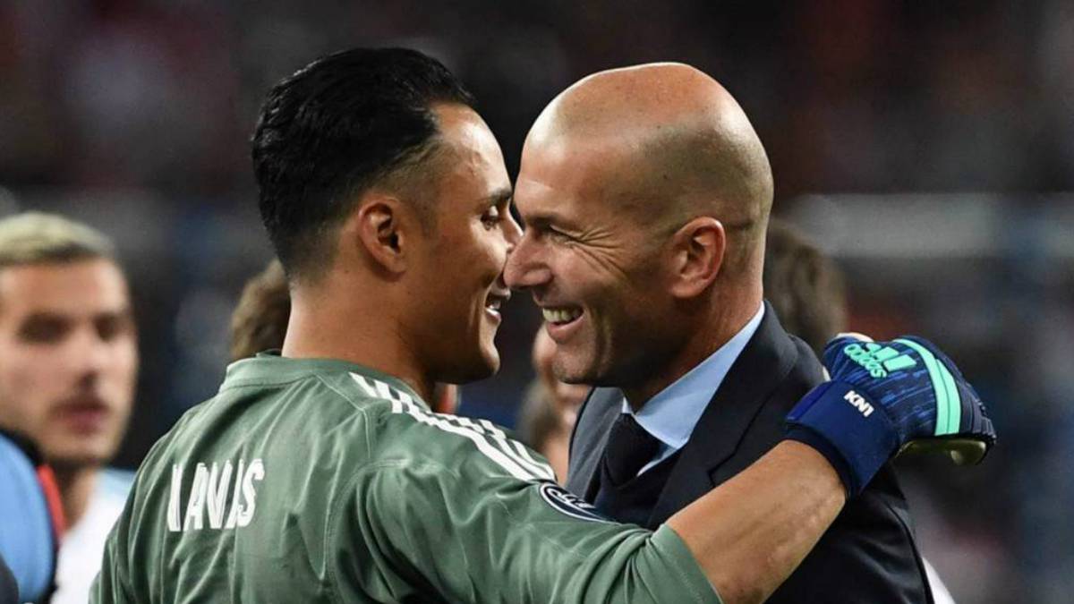 Resultado de imagen para zidane y keylor navas