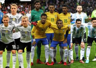 Las selecciones con más participaciones en Mundiales