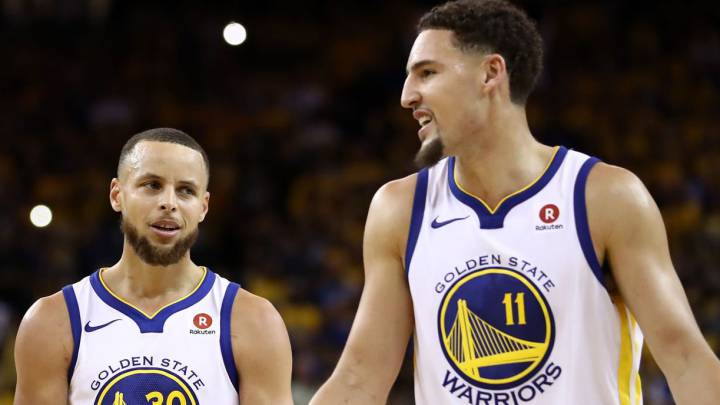 Stephen Curry y Klay Thompson