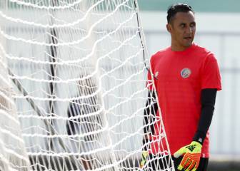 Keylor Navas trabajó al margen del grupo con Costa Rica