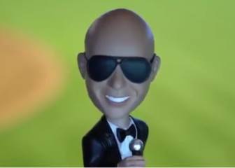 Pitbull llega a los Marlins... como un bobblehead
