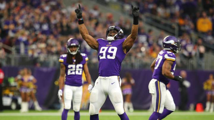 Danielle Hunter, otra estrella millonaria de los Vikings