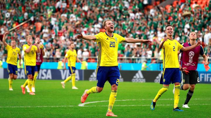 Horario, canal de TV y cómo ver online Suecia - Suiza. Toda la información, resultados y goles de los octavos de final en el Mundial Rusia 2018 en AS.com