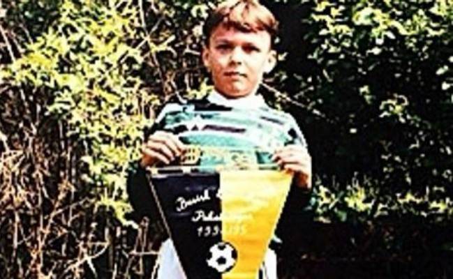 Mandzukic de pequeño.