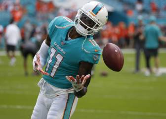 El cuerpo de receptores de los Dolphins en problemas