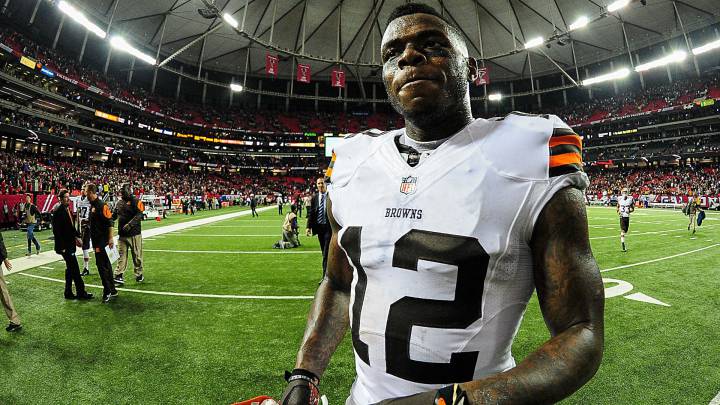 Josh Gordon después de un partido con los Browns