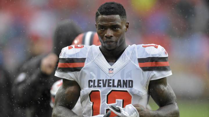 Josh Gordon en partido de los Browns