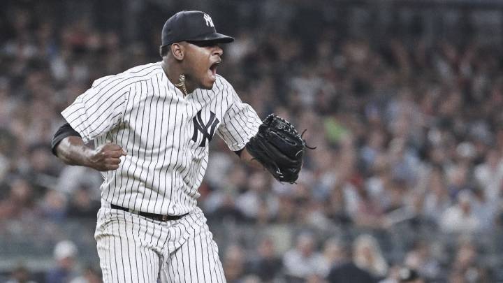 Luis Severino celebra