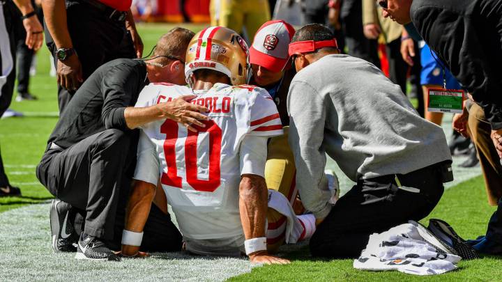 Jimmy Garoppolo habría sufrido lesión de ligamento con 49ers