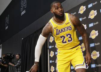 Las mejores imágenes de LeBron James en su presentación con los Lakers