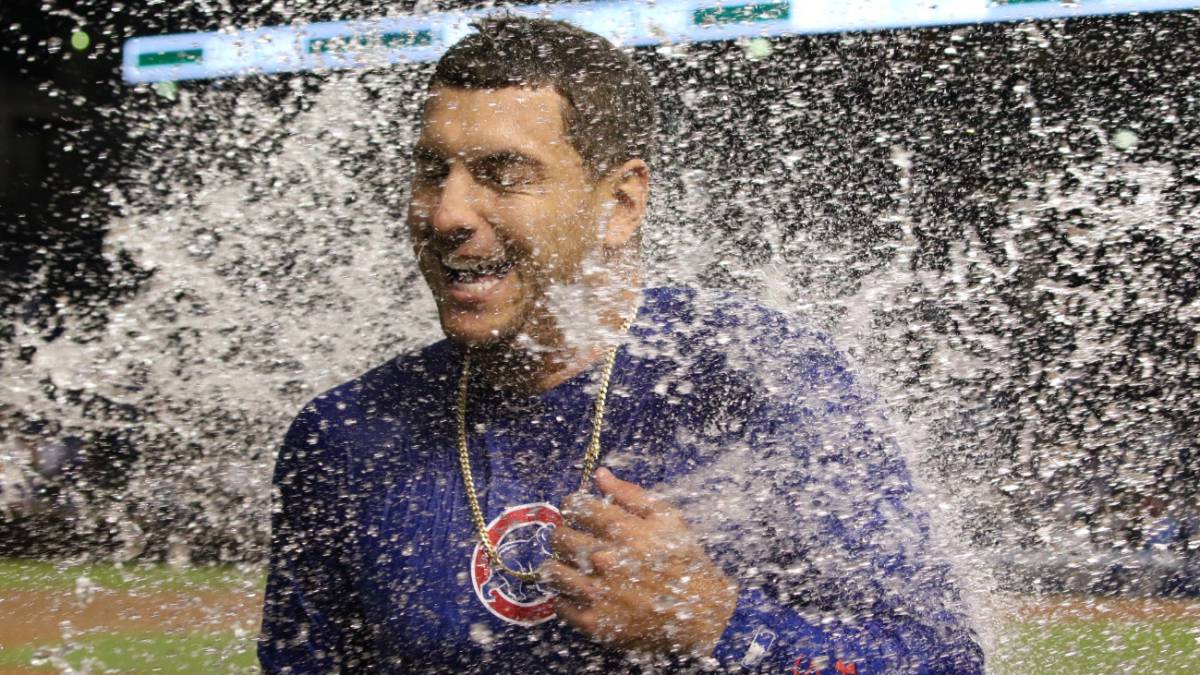 Albert Almora Jr. festeja