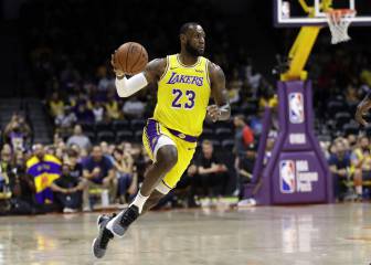 La primera salida de LeBron James vestido de 'laker'
