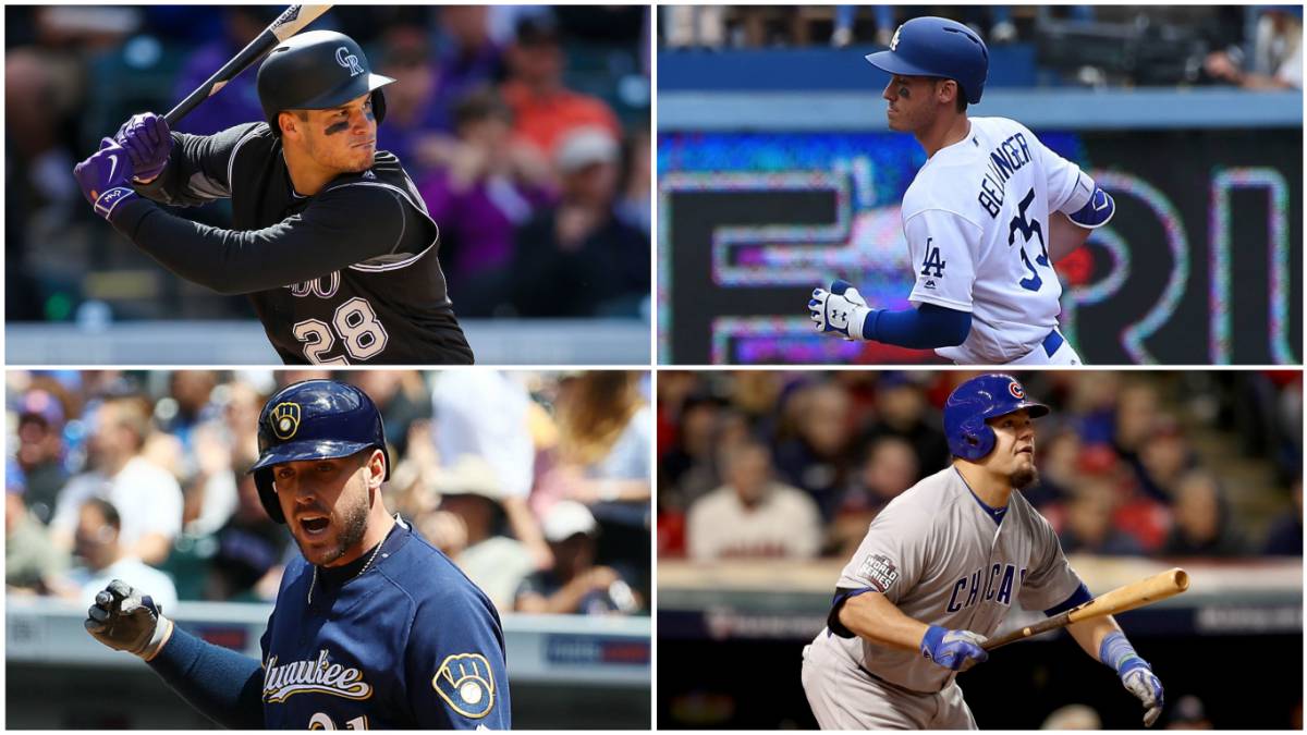 Nolan Arenado, Cody Bellinger, Travis Shaw y Kyle Schwarber