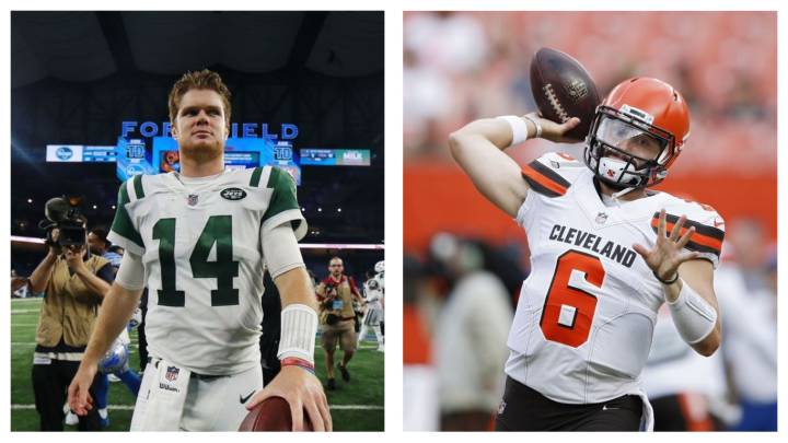 Sam Darnold y Baker Mayfield