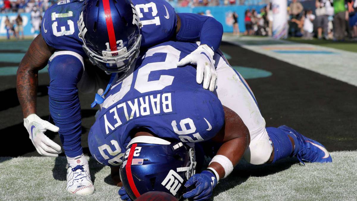 Saquon Barkley y Odell Beckham