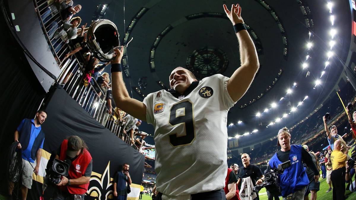 Drew Brees hace historia y lidera a la victoria a New Orleans
