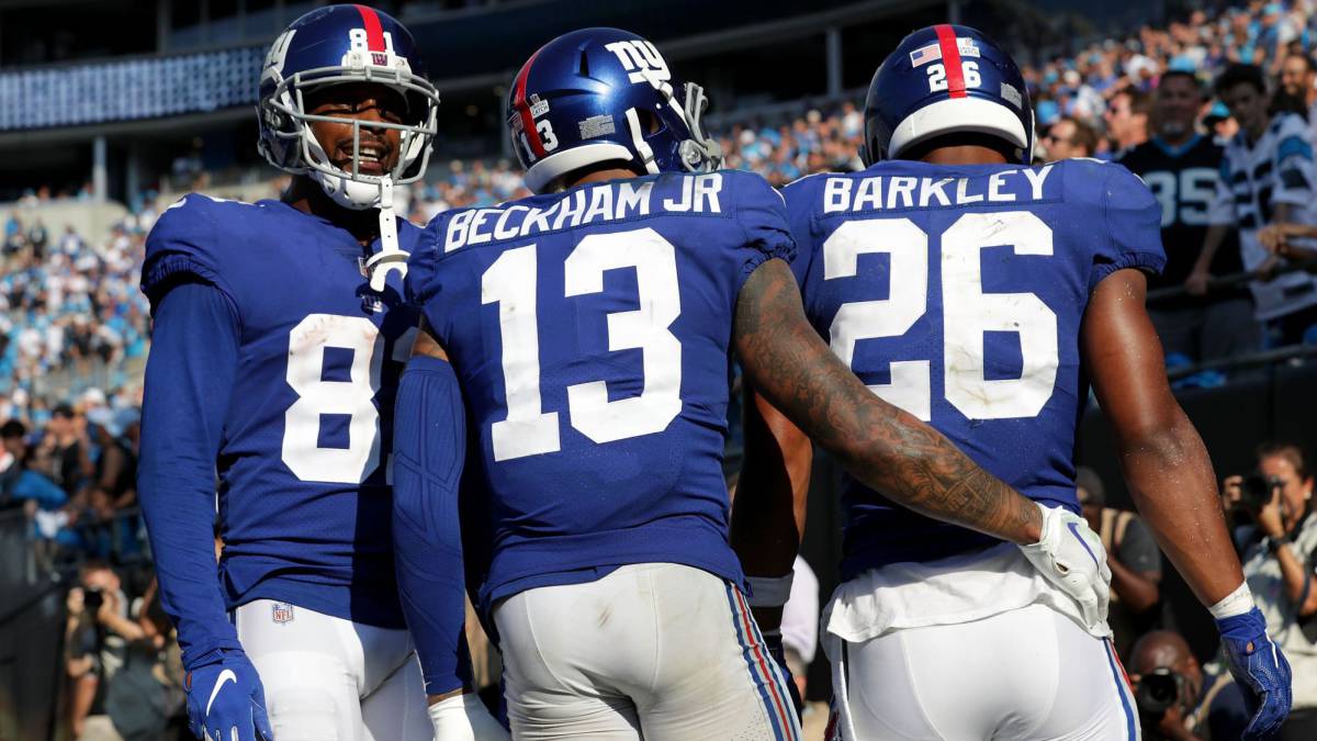 El niño que deslumbró a los New York Giants en el entrenamiento