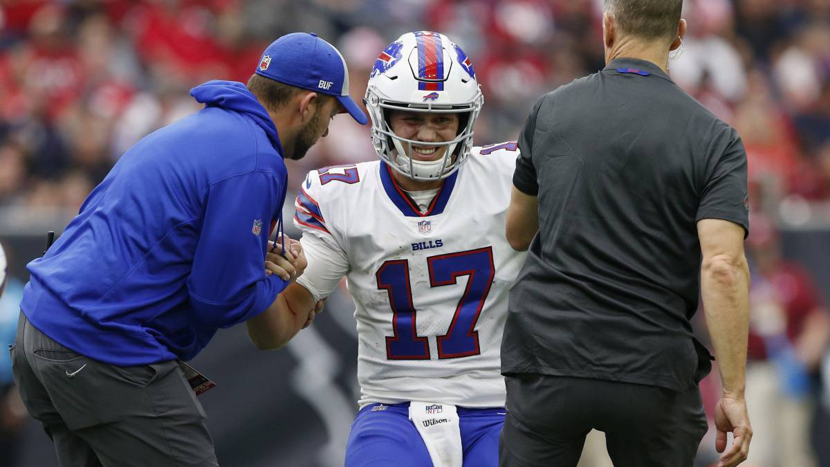 Crisis en Buffalo: Josh Allen se lesiona el codo ante Houston