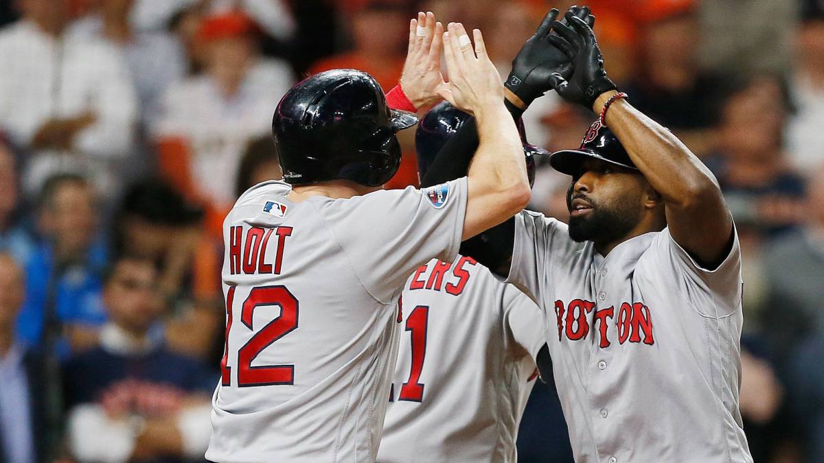 Boston apalea a Houston con grandslam de Jackie Bradley Jr.