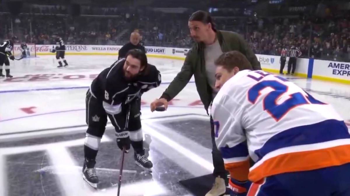 El sueco sigue conquistando Los Angeles y esta ocasión fue invitado de honor por parte de LA Kings para dar el kick off del partido en este jueves