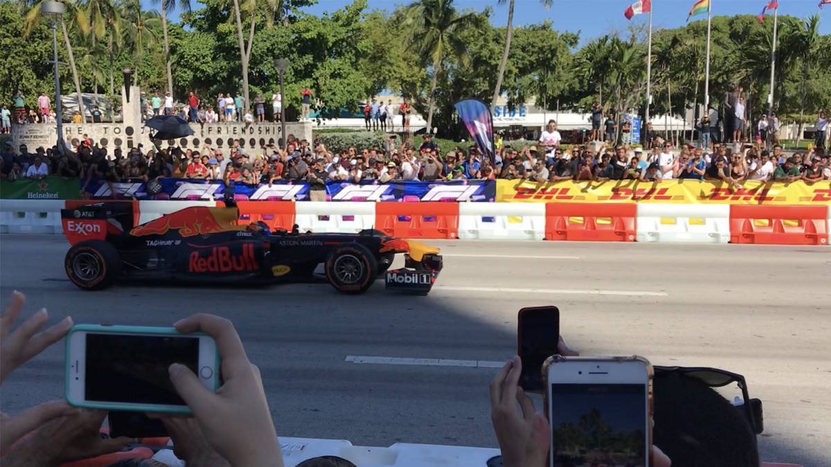 Miami disfrutó del poder de la Formula 1 en sus calles