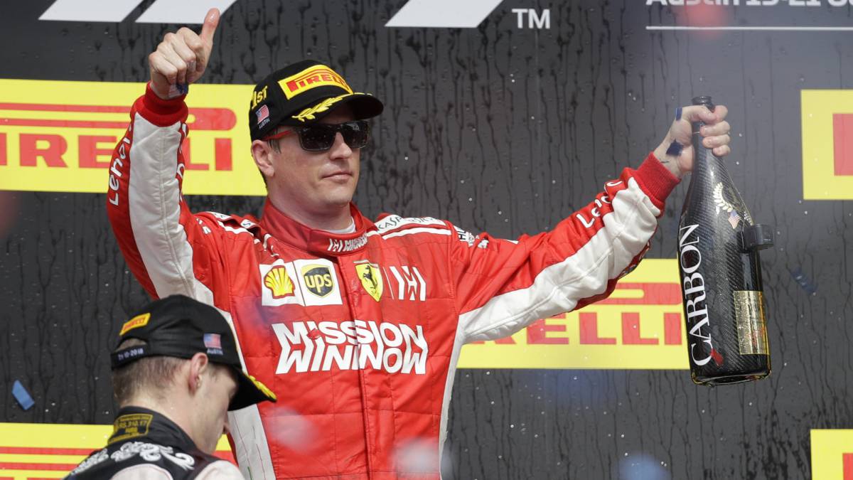 Raikkonen cortó racha de triunfos de Hamilton en USA