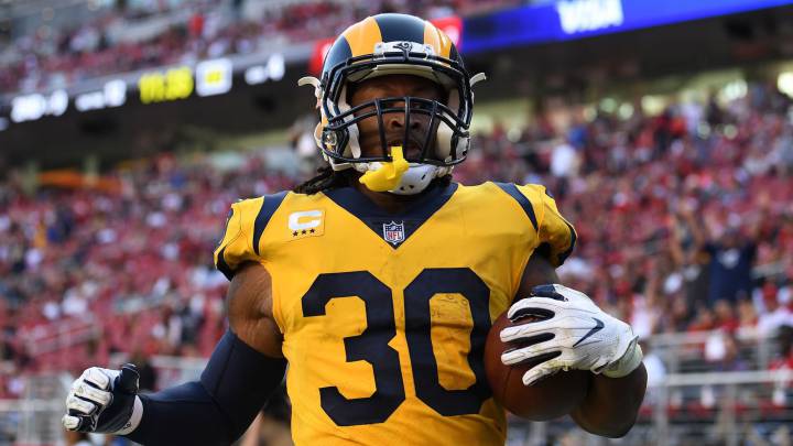 Todd Gurley en partido frente a 49ers